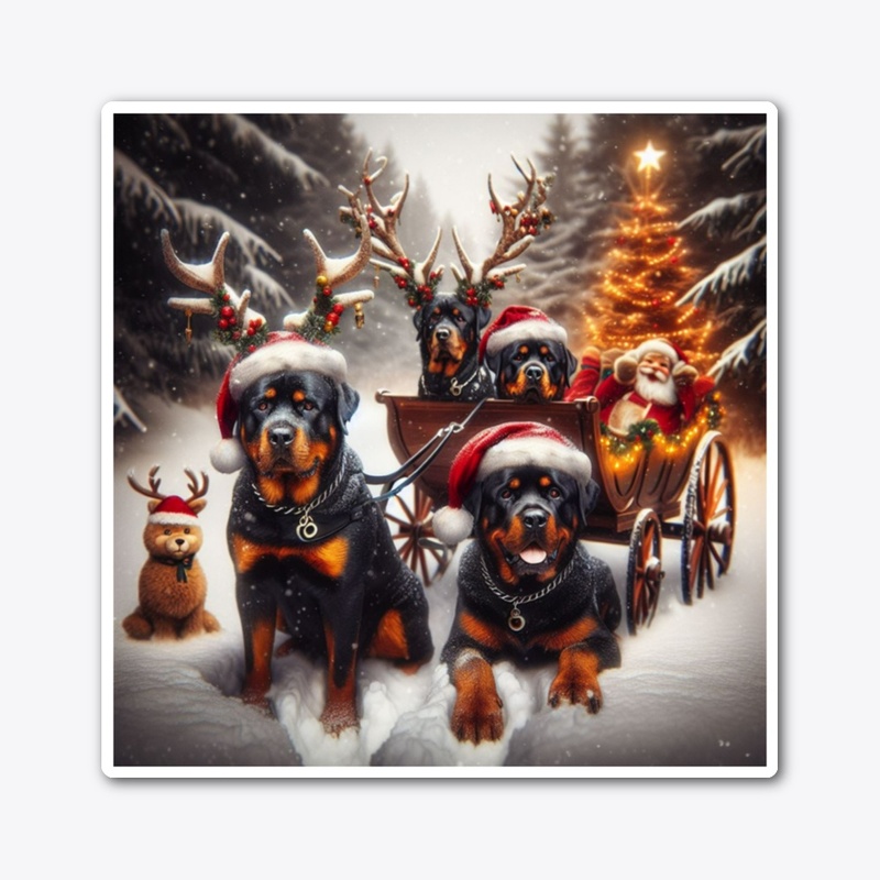 Rottweilers Christmas