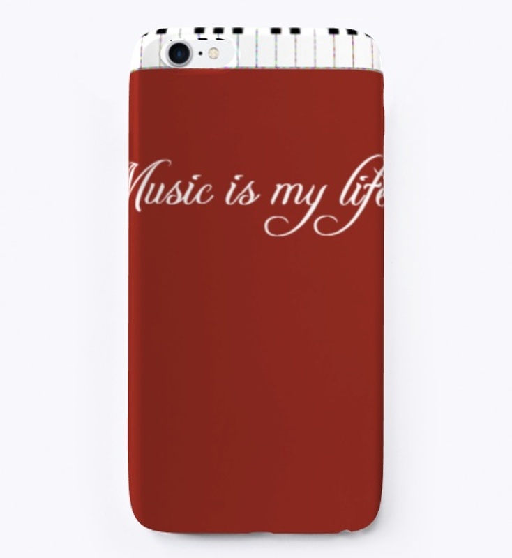 music is my life (piano, white words)