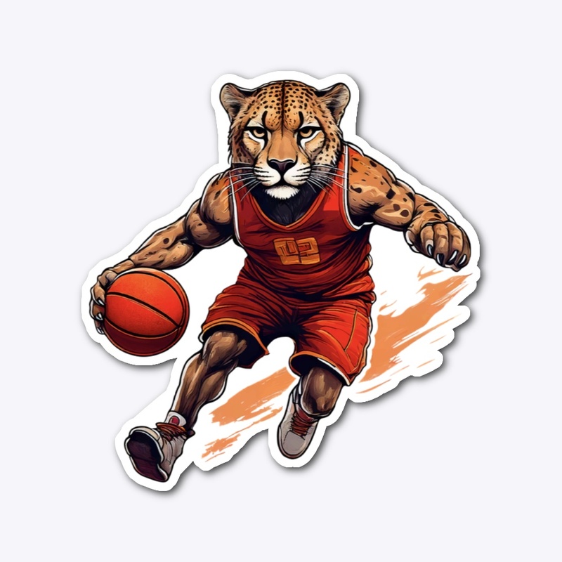 Cheetah Basketball Player