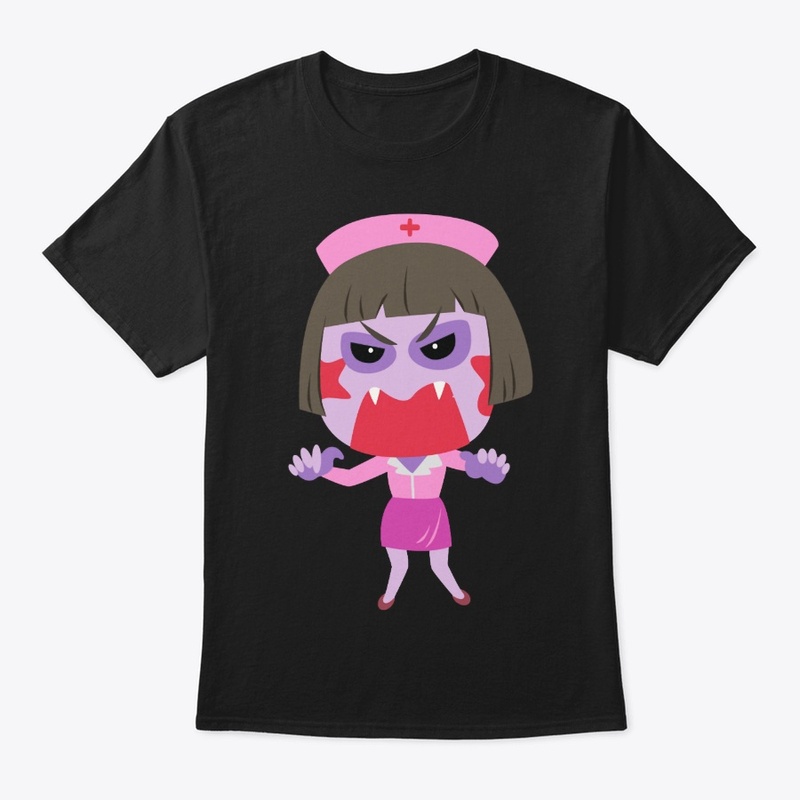 Nurse Life Emoji T Shirt Nurse Zombie 