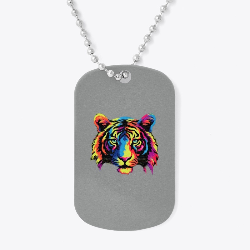 vibrant colors tiger