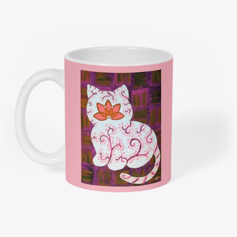 Rose Gold Vines Kitten