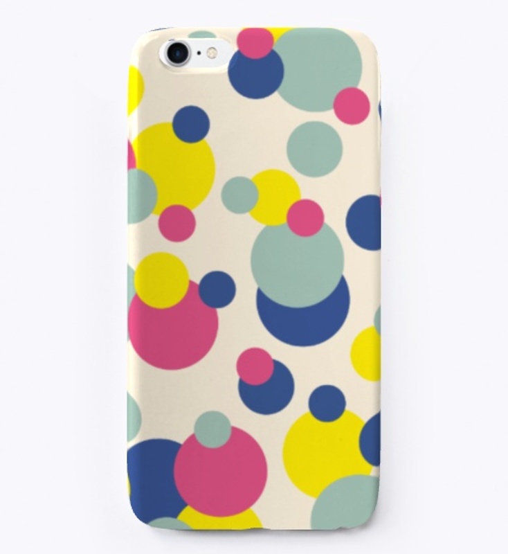 Abstract Colorful Retro Dots