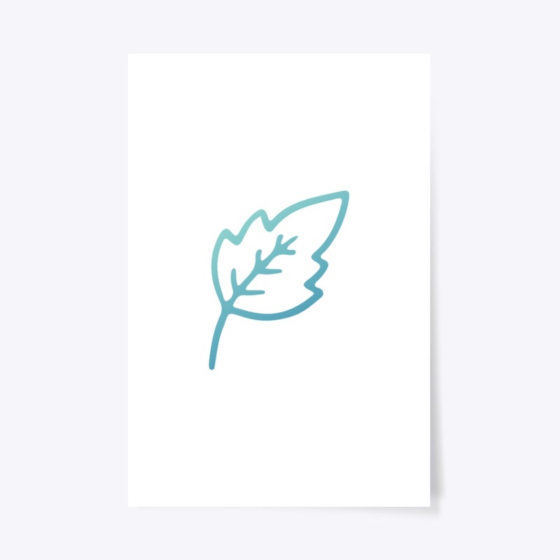 Minimalist Leaf Line Art