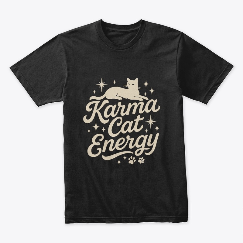Karma Cute Cat Energy T-shirt
