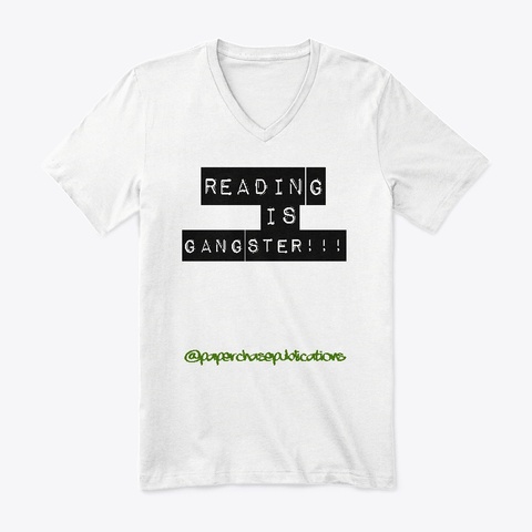 "Reading Is Gangster" Gear By Pcp White T-Shirt Front