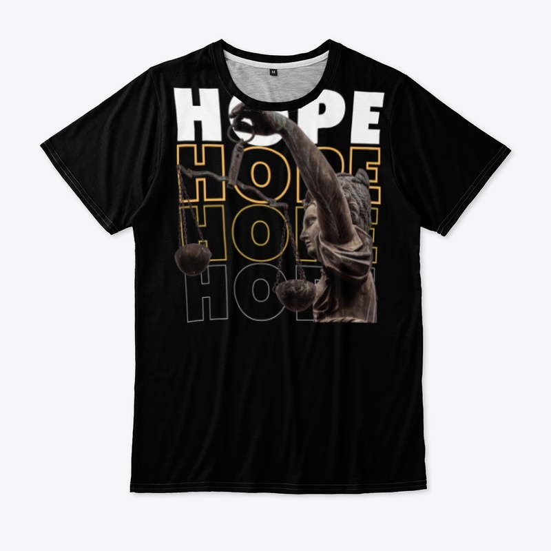 Black and yellow modern hope T Shirt