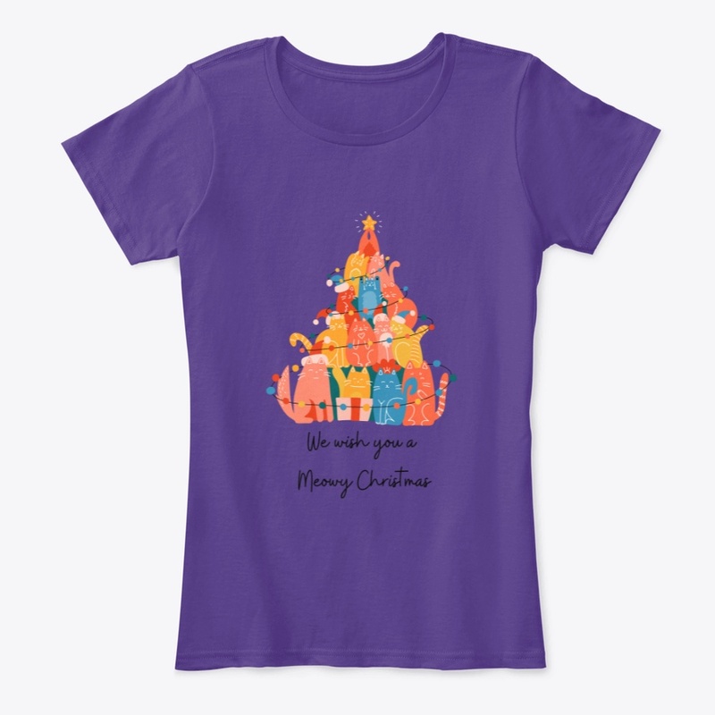 Meowy Christmas Cat T-Shirt