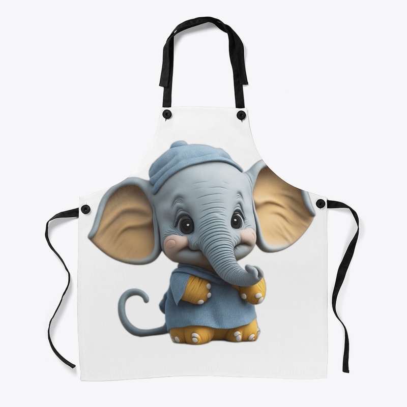 Baby Elephant in Happy Mood
