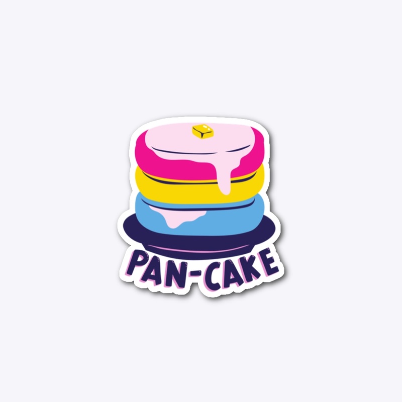Pan-Cake Die Cut Sticker