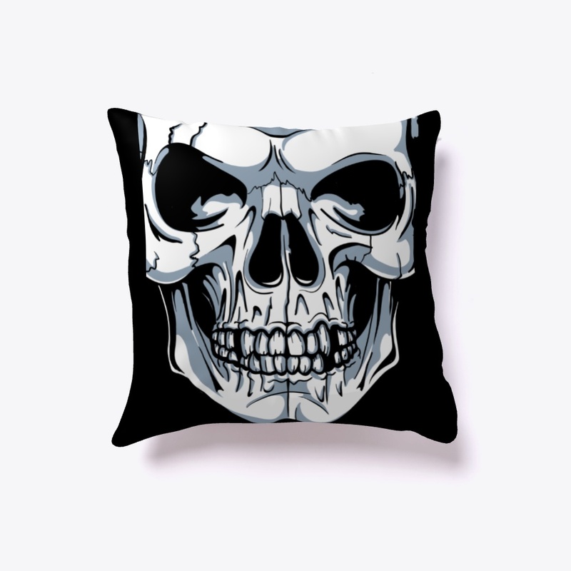 Skull tee, tank and pillow