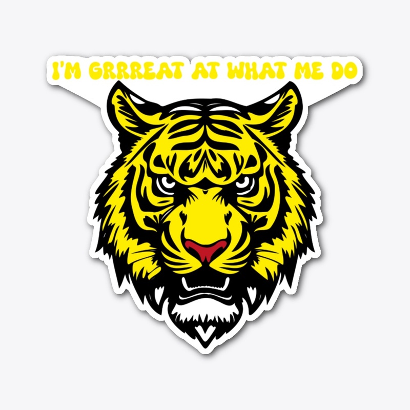 Fierce & Confident Tiger Graphic Design