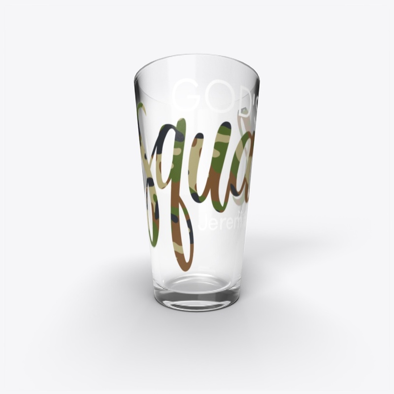 God's Squad Camo Glassware