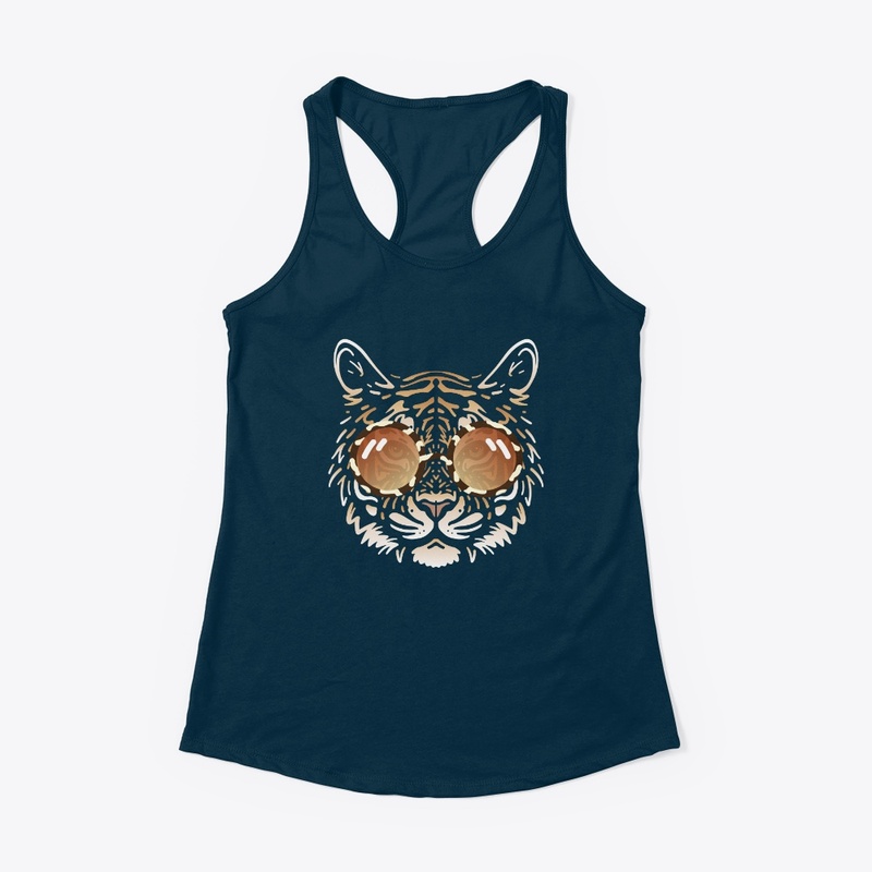 Cute Tiger in Sunglasses (Colored+sg01)
