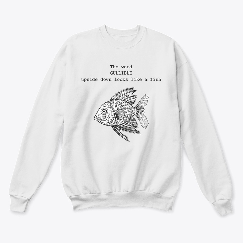 The word GULLIBLE upside down looks