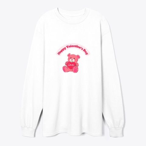 Vday !  White T-Shirt Front