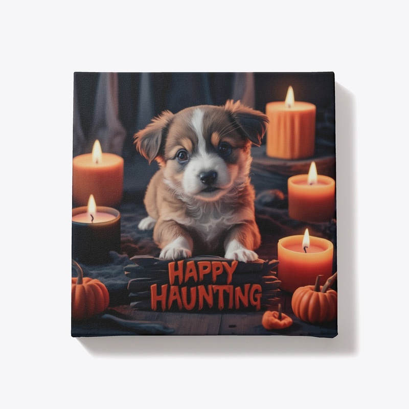Happy Haunting Puppy Decor