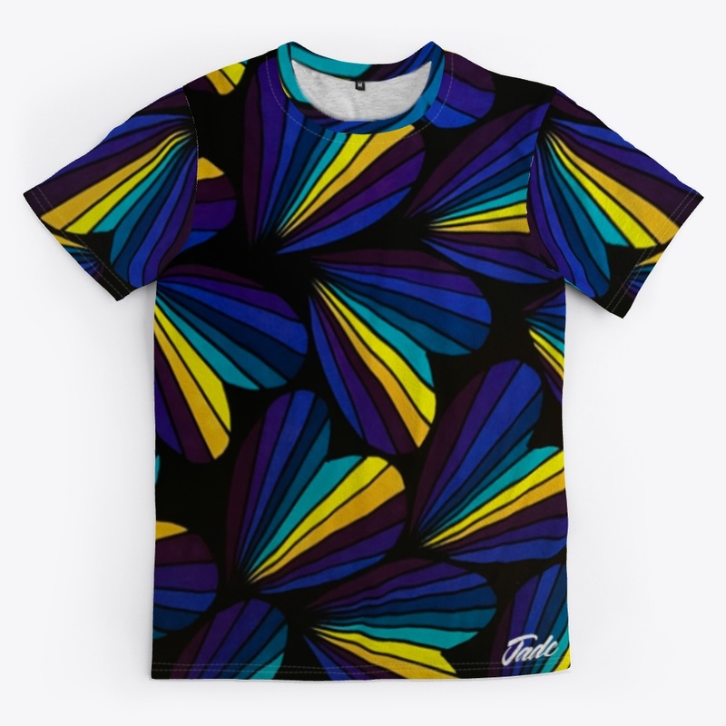 Blue Hearts All-Over Print Unisex Tee