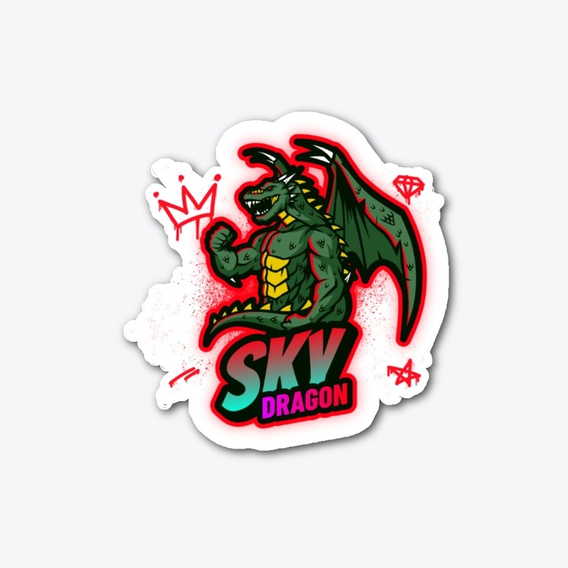 cartoon logo design: sky dragon