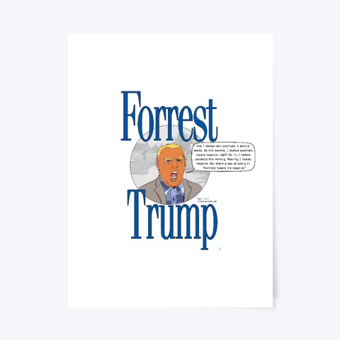 "Positively Toward The Negative" Poster Standard Kaos Front