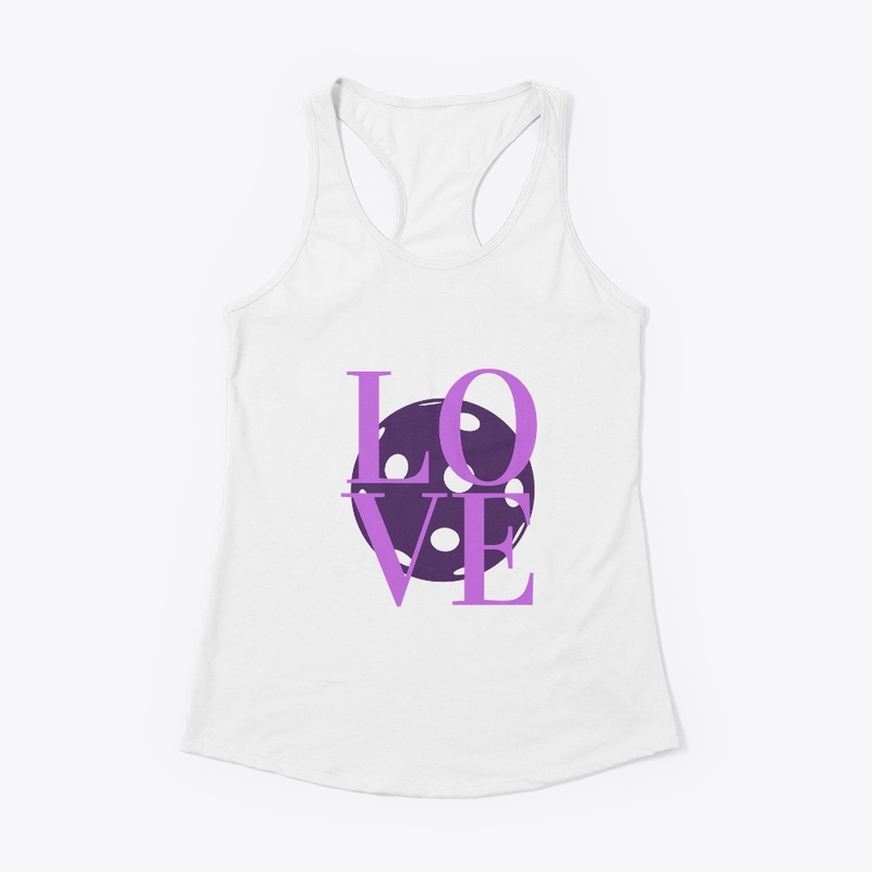 Love Pickleball in Purple and Lavender