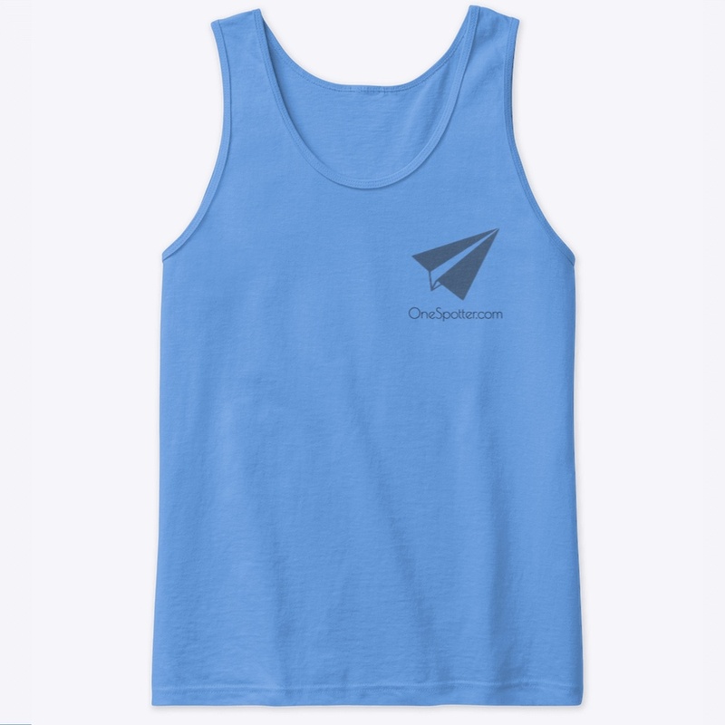 OneSpotter Tank Tops with Blue Logo