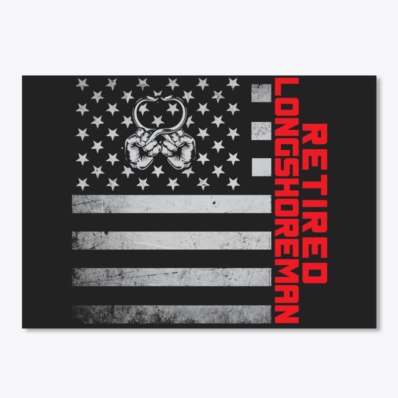 Retired Longshoreman US Flag Mask