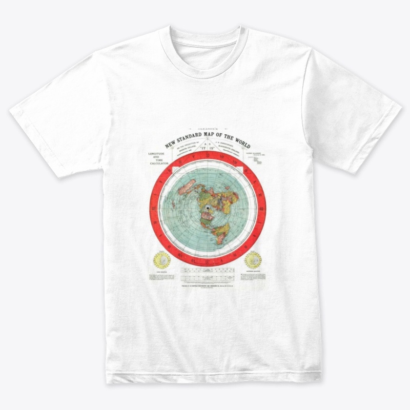 1892 New Standard Map Of The World