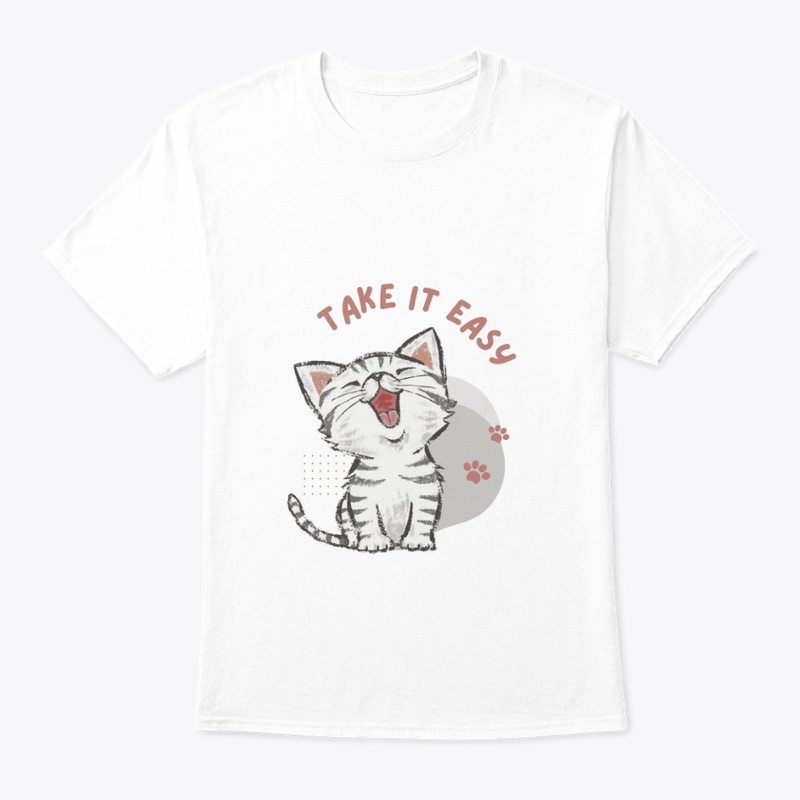 Cat print t-shirt 