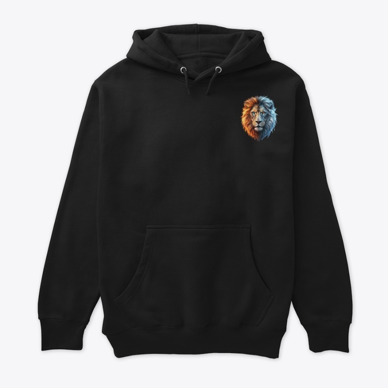 Fire and Ice Lion Face