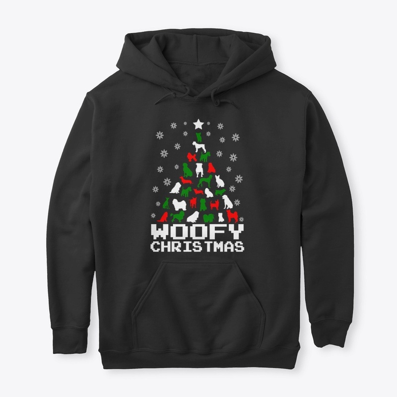Woofy Christmas Dog Tree Slim Fit 