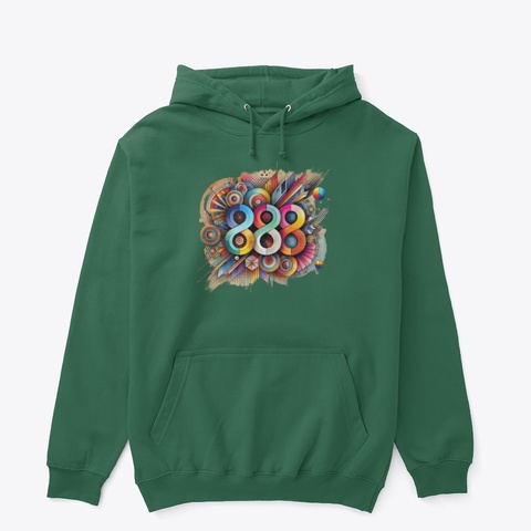 Angel Number 888 Forest Green Camiseta Front