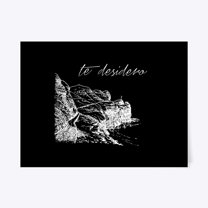 Te Desidero Poster - White Ink