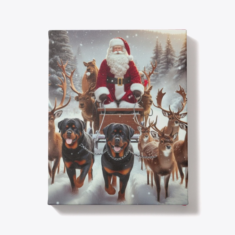 Rottweilers and Santa