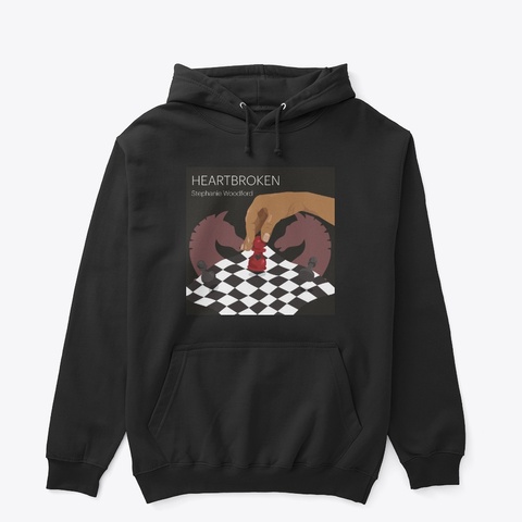 You Left Me Heartbroken Black áo T-Shirt Front