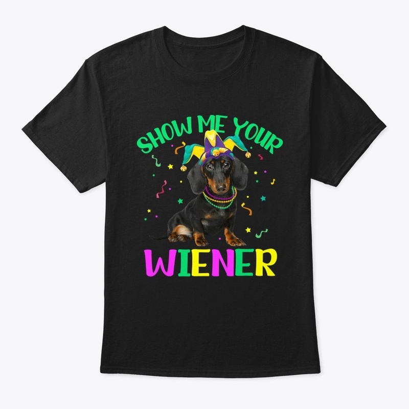 Wiener Mardi Gras Jester Hat Dachshund