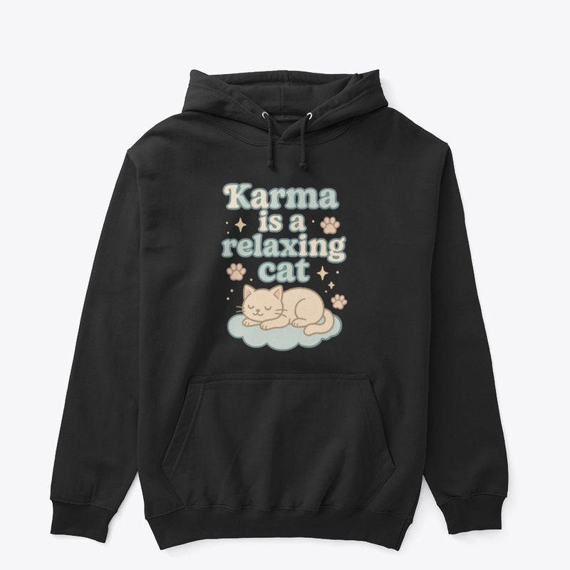 Karma Is a Relaxing Cat Vintage Gift