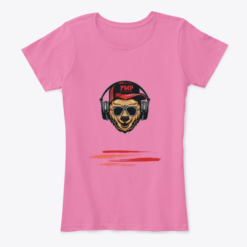 Women's Red PMP tee (multiple colors)