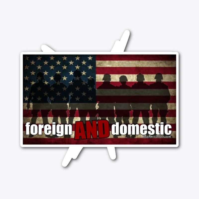 Foreign AND domestic Mug w/Flag