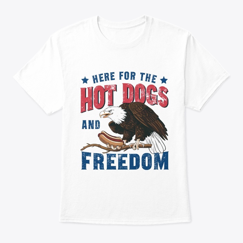Hot Dogs And Freedom American 4th July