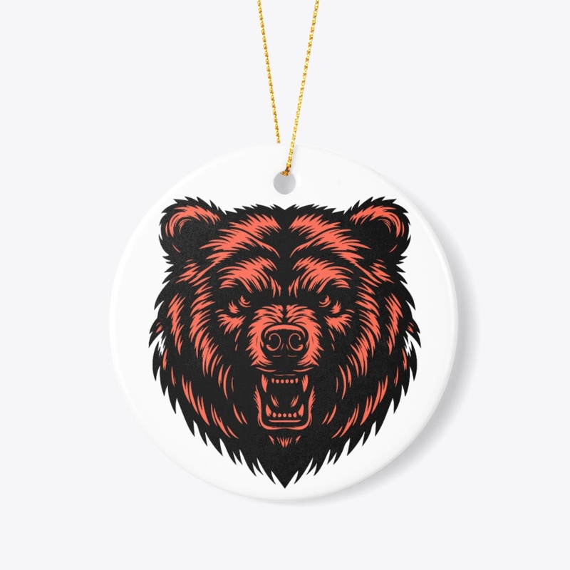 Fierce Bear Head Design