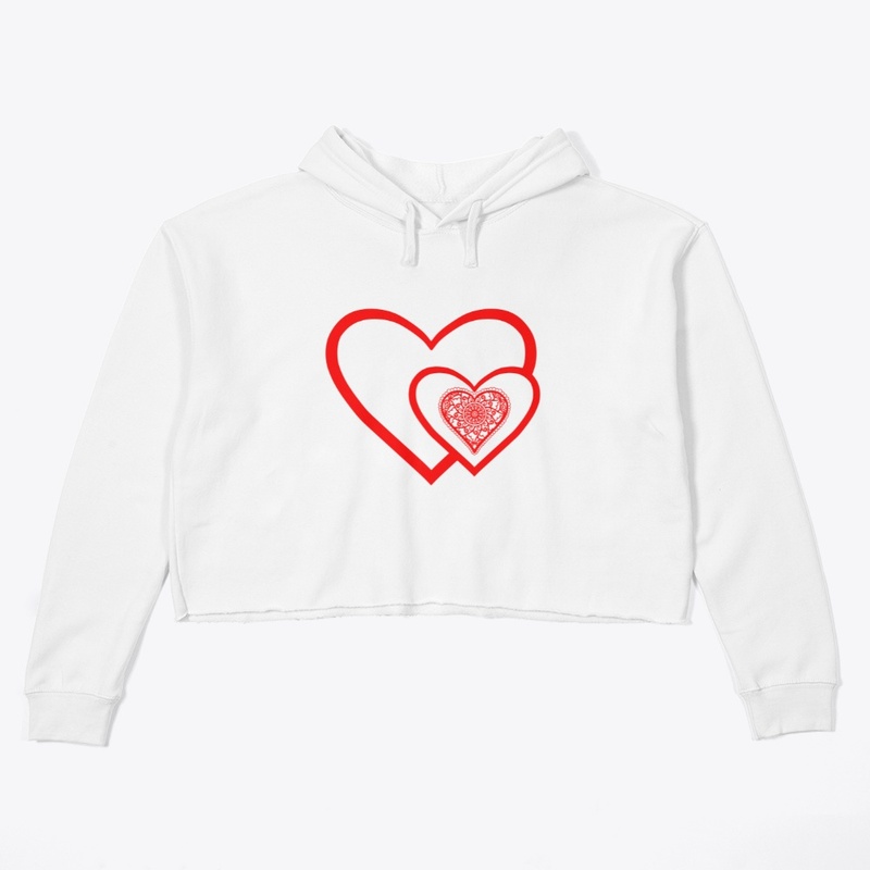 Valentines Day Red Heart Mandala 