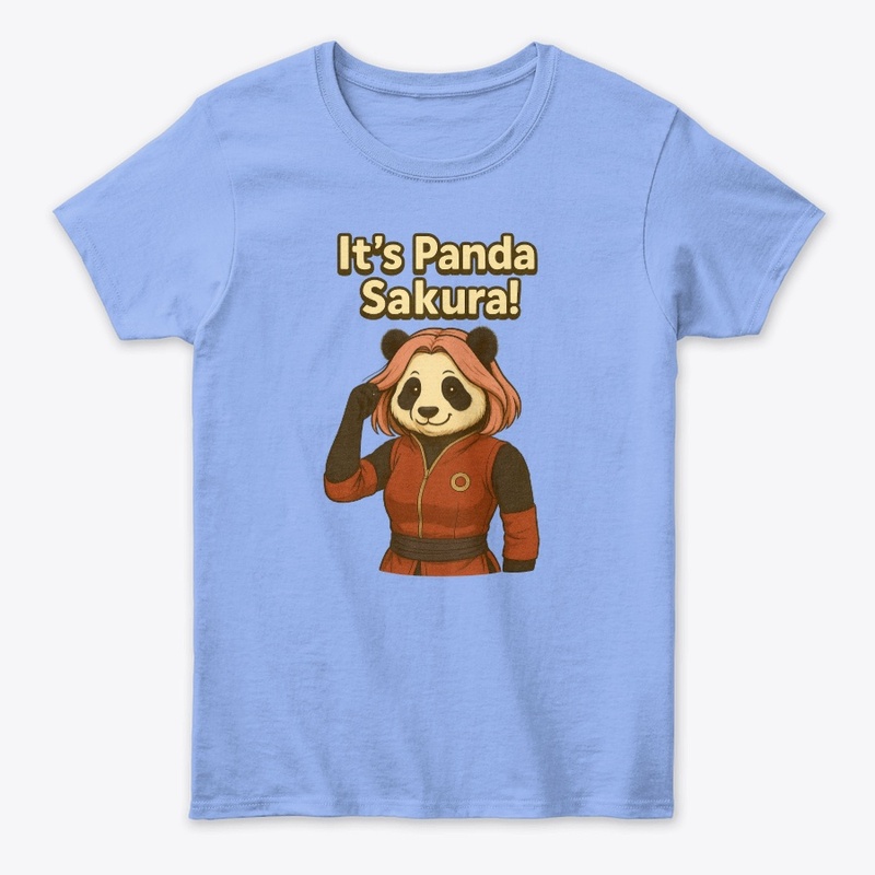 Sakura Panda Tee – Anime Fusion Style