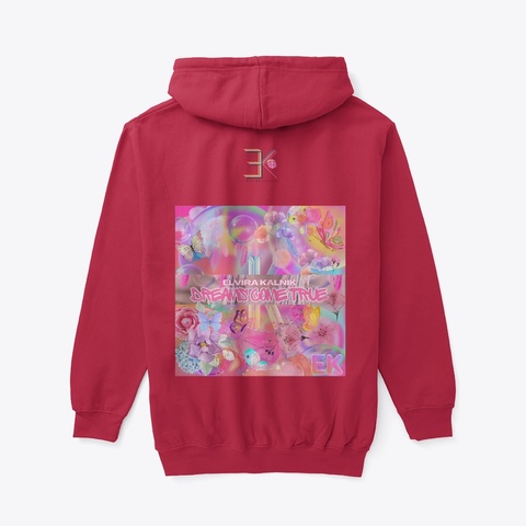 Dreams Come True Unisex Deep Red T-Shirt Back