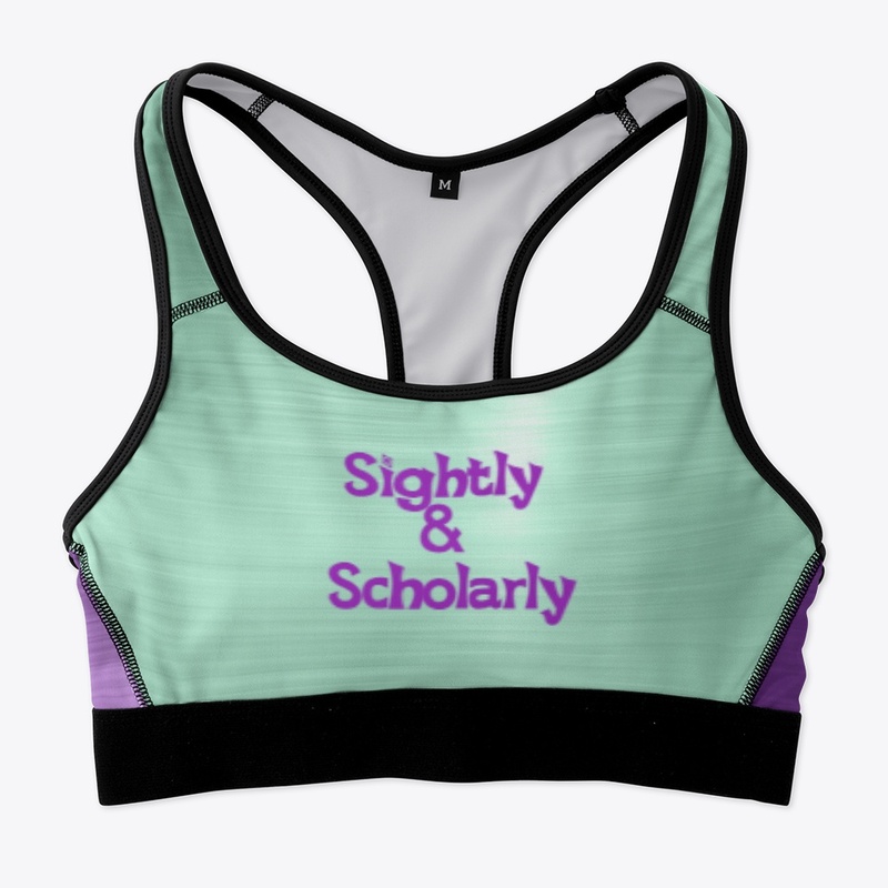 Purple and Green Soror Sports Bra