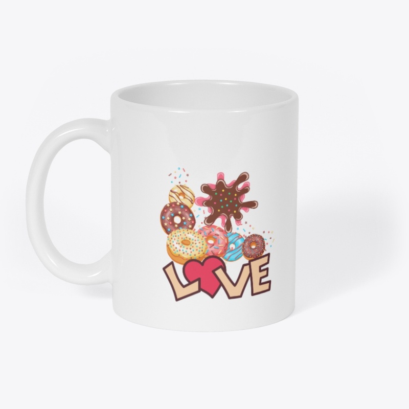 Sweet Love Donuts & Heart Art