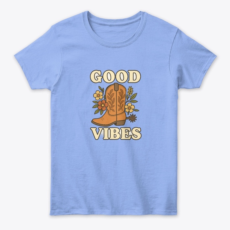 Good Vibes-Y2K Retro Sneaker Graphic Tee