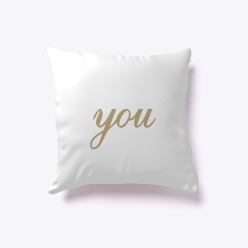 Conversation Pillow - "you"