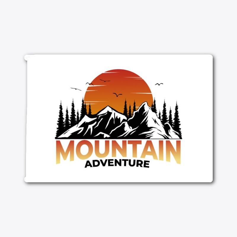 Mountain pine tree adventure sunset 