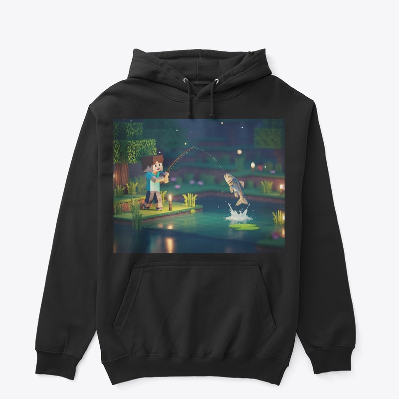 Unisex hoodie | boy fishing
